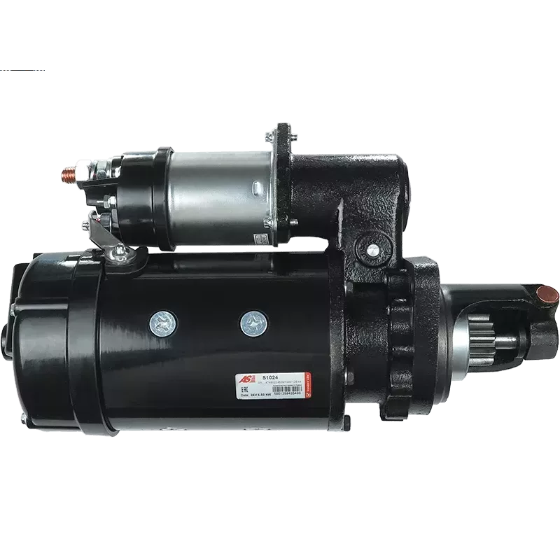 Démarreur 24V 4.50kW 10 dents AS-PL S1024, CARGO 112169, 112187, CASE A169694, CUMMINS 3908594