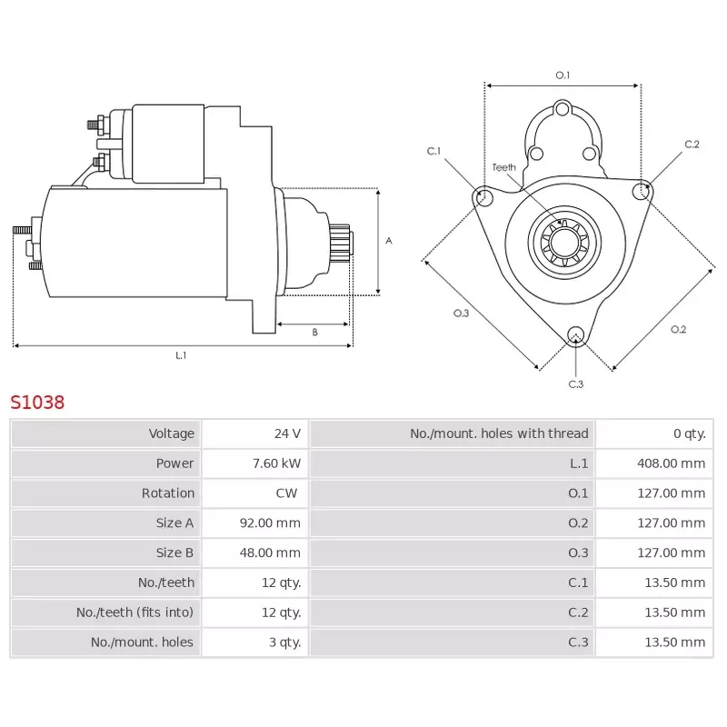 Démarreur 12V 4.60Kw 12 dents MITSUBISHI M009T82171AM, M009T82171ZZ9, M9T82171 , M9T82171AM, M9T82171ZZ9, M9T82172AM