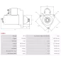 Démarreur 24V 7.50Kw 10 dents DELCO 19026032, 1993954, 8200024, 8200078, 8300023, CUMMINS ST9225