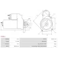 Démarreur 24V 4.0kW 9 dents AS-PL UD12346S, DELCO 10479652, 19080009, 35009VL, PRESTOLITE 861036