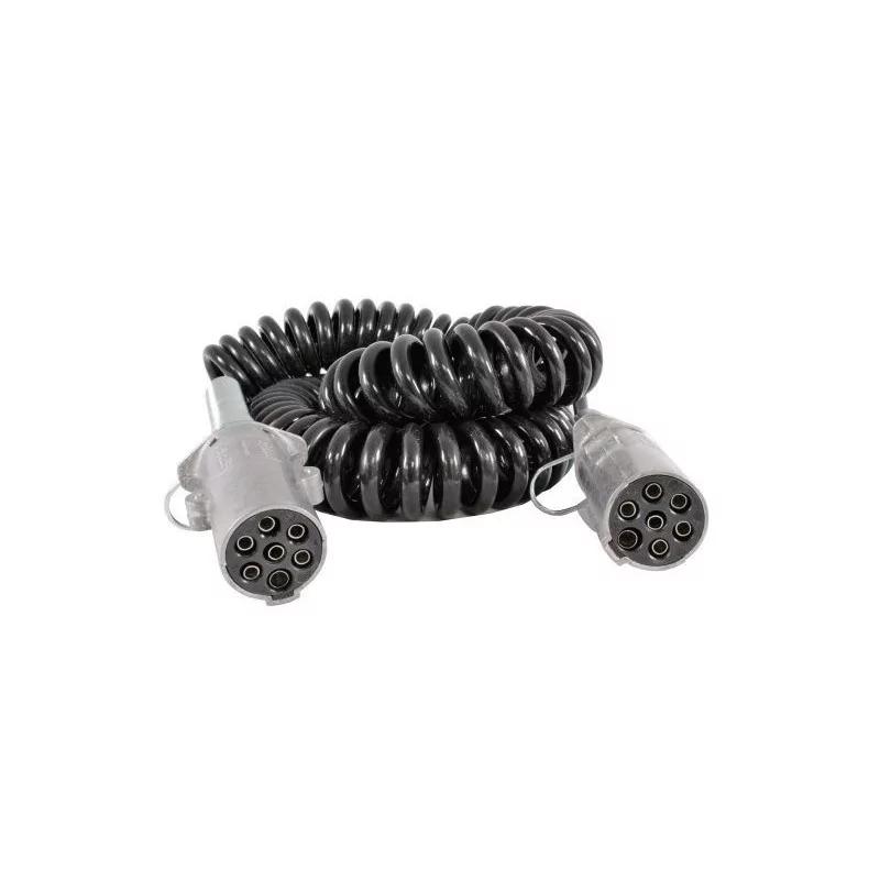 Cordoni 24N Femmina 7 conduttori spine metalliche ISO 1185 24 Volt CON molla Cordoni 24N Femmina 7 conduttori spine metalliche ISO 1185 24 Volt CON molla