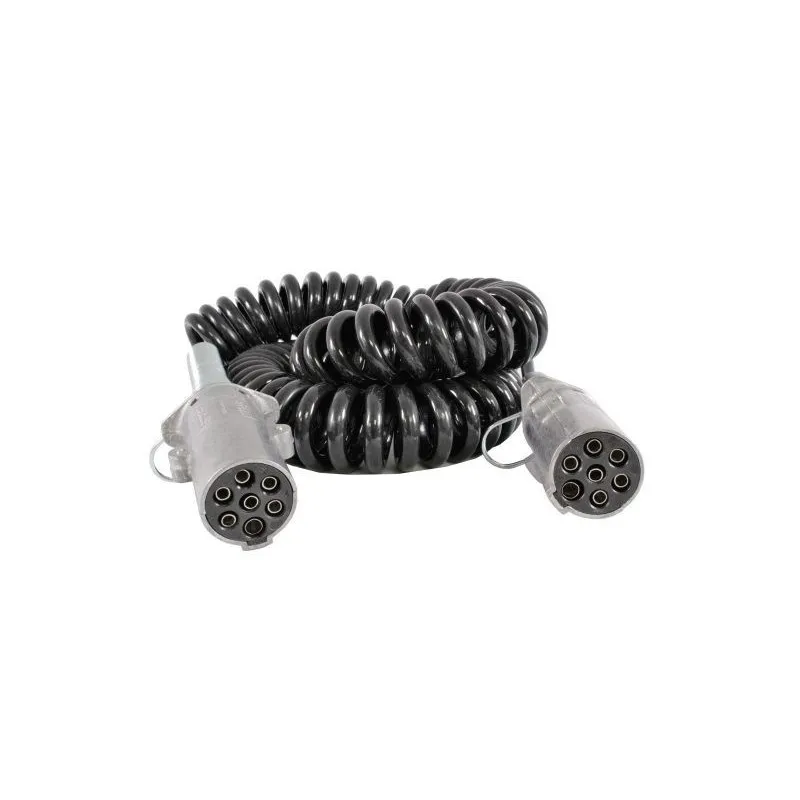 Kabel 24N, 7-adrig, Metallstecker ISO 1185, 24 Volt, mit Feder Kabel 24N, 7-adrig, Metallstecker ISO 1185, 24 Volt, mit Feder