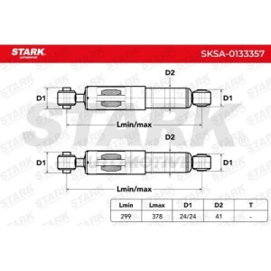 Amortisseur RENAULT 7700411047, 7700427536, 7700802607
