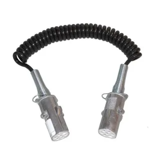 Cavi a 7 conduttori dotati di spine metalliche ISO 24 Volt + molla 24S MASCHIO