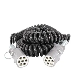 Cavi a 7 conduttori dotati di spine metalliche ISO 24 Volt + molla 24S MASCHIO