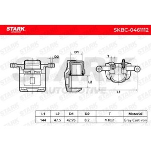 Étrier de frein HYUNDAI 582102P700, 583102BA20, 583102PA70