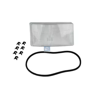 Verre de phare principal, droite pour Scania - 1446584