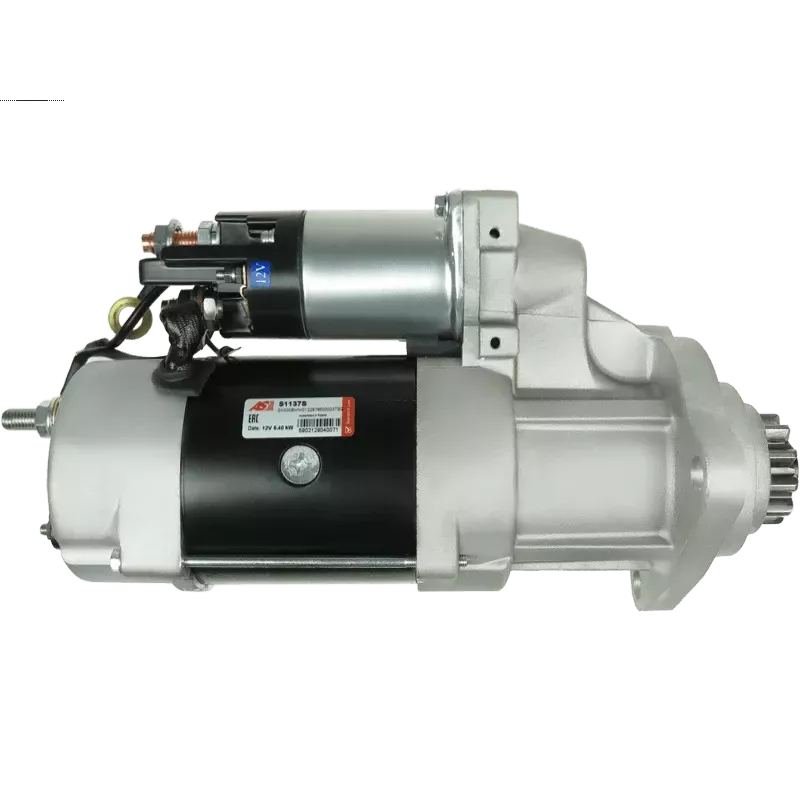 Démarreur 12V 6.40kW 11 dents AS-PL UD12375S, DELCO 8200050, 8200290, 8200604, PRESTOLITE M105R2502SE