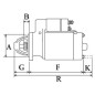 Arrancador 12V 2.3Kw 9dientes Bosch 0001109355, 0001109356, 0001223022, 1986S00739