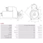 Démarreur 12V 2.80Kw 12 dents DELCO 10465420, 10479613, 1107588, 1108692, 1113273, 1998339