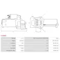 Démarreur 12V 1.40kW 9 dents AS-PL UD13948S, DELCO 12594441, 12610636, 8000063, 8000216