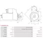 Démarreur 12V 1.20kW 13 dents AS-PL UD17246S, DELCO 8000685, DRS1022, DS2132, DS2132N