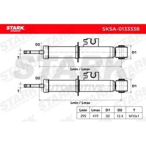 Amortisseur MINI 33526781136, 33506764912, 6768412