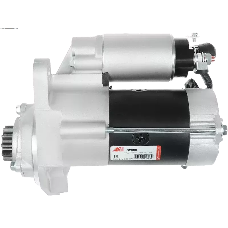 Démarreur 24V 4.00kW 11 dents AS-PL S2008, UD14941S, CARGO 113675, DELCO DRS0845, DS1955