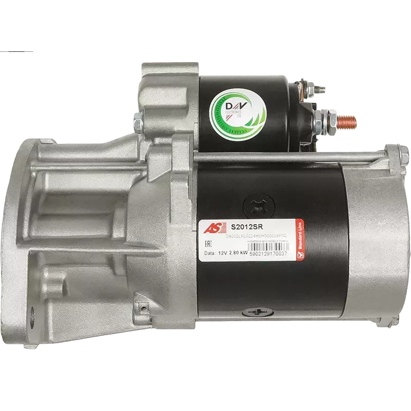 Démarreur 12V 2.80kW 9 dents CARGO 114032, DELCO DRS0089, DRS0615, HITACHI 136921, 2506921