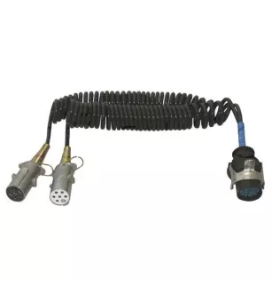 Adapter cords for tractors and semi-trailers 15 and 7 poles