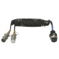 Adapter leads for tractors and semi-trailers equipped with 15 and 7 pole bases - 24 Volts