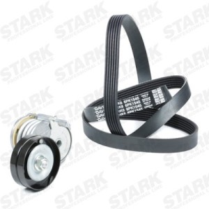 Jeu de courroies trapézoïdales à nervures SEAT 032145299A, 06D903137F, 036145933H