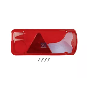 Glace de feu arrière, droite, L: 400 mm, H: 160 mm