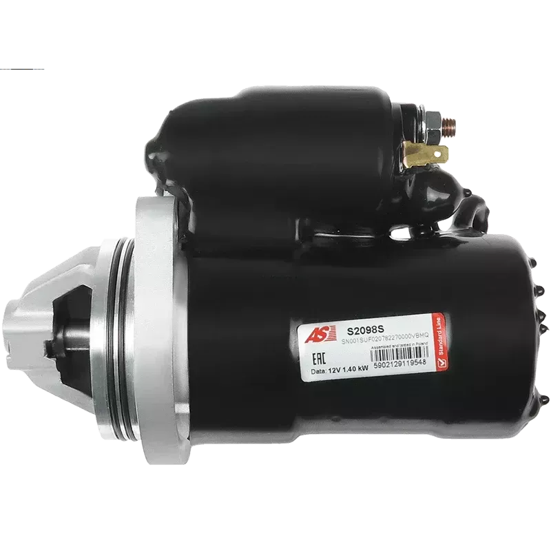 Démarreur 12V 1.40kW 12 dents AS-PL UD20567S, CARGO 115450 Démarreur 12V 1.40kW 12 dents AS-PL UD20567S, CARGO 115450