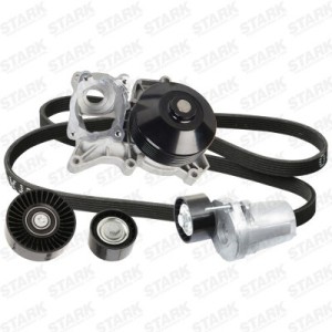 Pompe à eauJeu de courroie trapézoïdale à nervures BMW 11287556251, 8579420, 11287800333