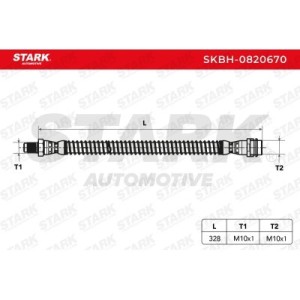 Flexible de frein MERCEDES-BENZ 2044200048, 2044200348, 2044200848