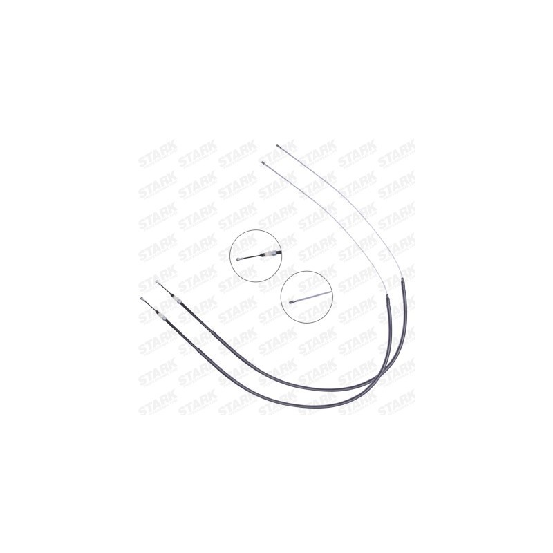 Câble de frein à main PEUGEOT 4745X4, 9644602880