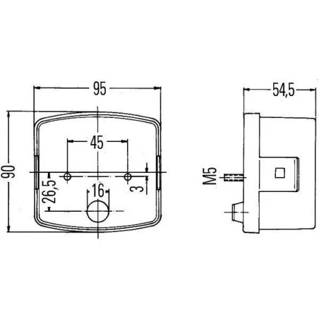 Fanale posteriore sinistro Hella 2SD 002 776-231