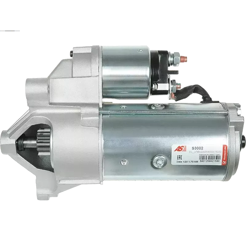 Démarreur 12V 1.70kW 11 dents AS-PL S3002, BOSCH 0001109010, 0001109026, 0001110056, 0986012400