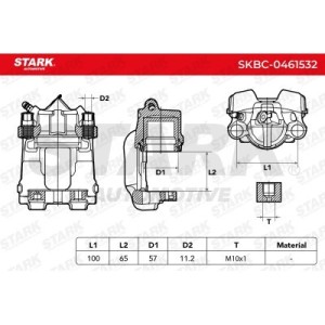 Étrier de frein BMW 34116850970, 34116857688