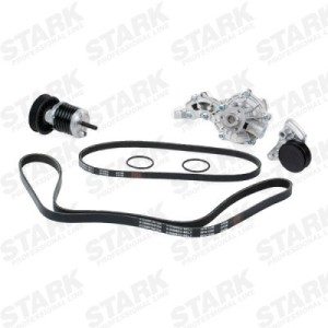 Pompe à eauJeu de courroie trapézoïdale à nervures VW 46542303, 55556430, 026121010