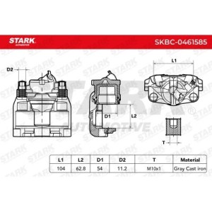 Étrier de frein DACIA 410018218R, 410010303R, 410018218R