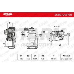 Étrier de frein KIA 58210A4100, 58310A4B10