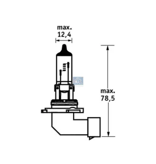 Ampoule, phare anti-brouillard, 12 V, HB4, 55 W, P22d Pour Iveco Daily, Nissan Interstar, NV400, Opel Movano, Renault Mascott