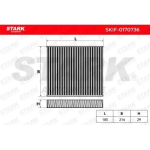 Filtre d'habitacle LEXUS 871390E040, 8713948050, 8713958010
