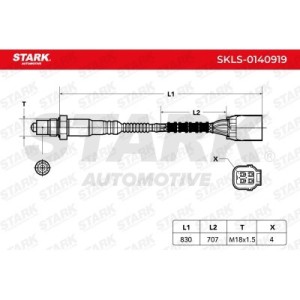 Sonde lambda HONDA 36532RB0004, 36532RBJ004, 36532RRA004