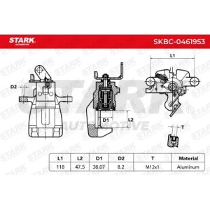 Étrier de frein SEAT 5Q0615423A, 5Q0615423A