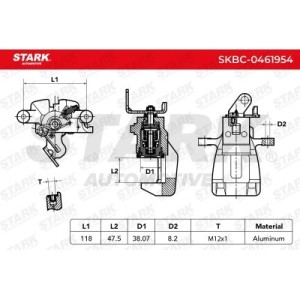 Étrier de frein SEAT 5Q0615424A, 5Q0615424A