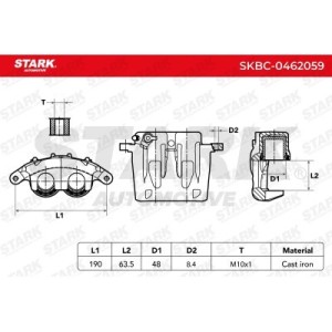 Étrier de frein FORD 4055819, YC152B120AA, 410009X200