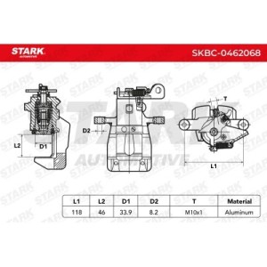 Étrier de frein RENAULT 7701208256, 7711368124