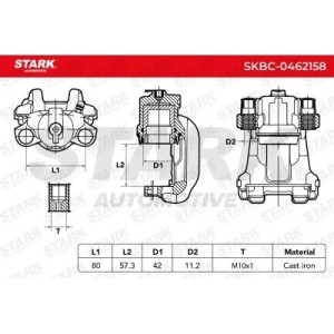 Étrier de frein BMW 34216850858
