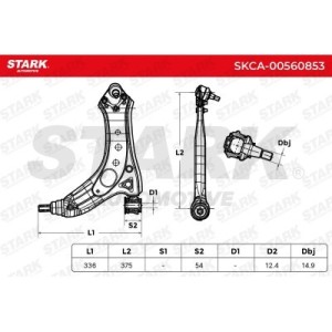 Bras de suspension AUDI 8Z0407153L
