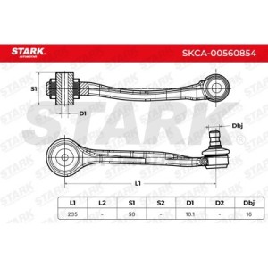 Bras de suspension AUDI 8W0407510A, 8W0407510B, 8W0407510E