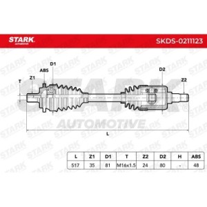 Arbre de transmission MERCEDES-BENZ 2113301801, A2113301801