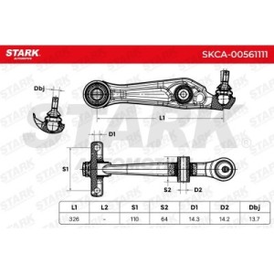 Bras de suspension TESLA 104434100D