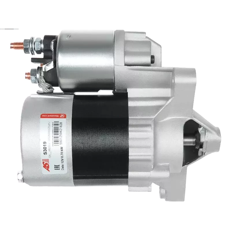 Démarreur 12V 0.70kW 9 dents AS-PL S3019, BOSCH 0001116003, 0986017930 Démarreur 12V 0.70kW 9 dents AS-PL S3019, BOSCH 0001116003, 0986017930