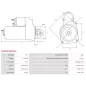 Démarreur 12V 1.00kW 8 dents AS-PL UD809032(VALEO)S, BOSCH 0986018570, 0986018571, F000A10101, F000AL0101