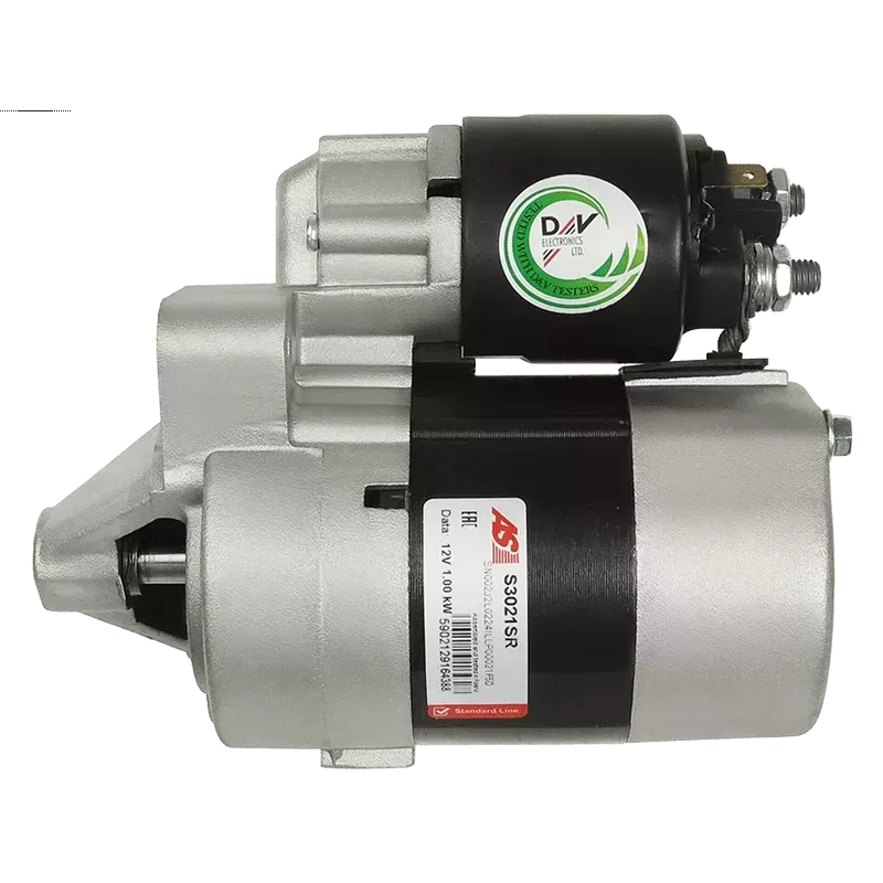 Démarreur 12V 1.00kW 8 dents BOSCH 0986022830, CARGO 115442, DELCO DRS3775, RAS34886, HELLA 8EA737797-001