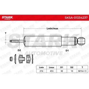 Amortisseur OPEL 22012328, 22061694, 22118114