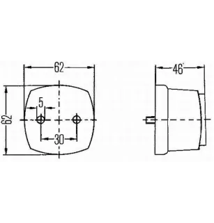 Feu de position hella 2PS 003 057-051